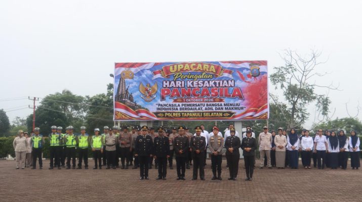 Polres Tapanuli Selatan Gelar Upacara Hari Kesaktian Pancasila