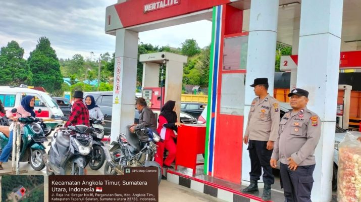 Polsek Sipirok Cek Stok BBM SPBU Simirik