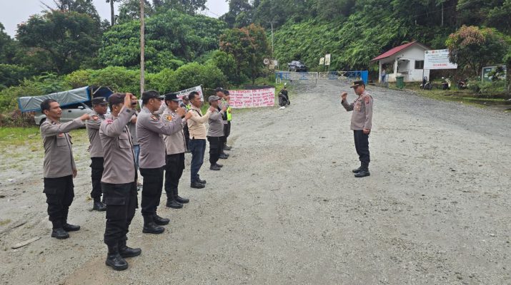 Pengamanan Aksi Damai KETA Malancar Polsek Batang Toru