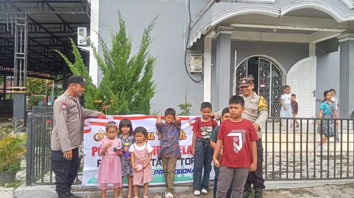 Polsek Batang Toru Pengamanan Ibadah Gereja Minggu Kasih
