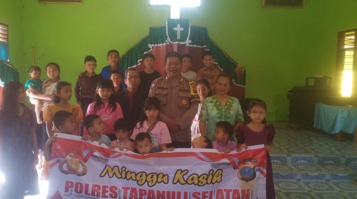Polsek Batang Angkola Pengamanan Gereja Minggu Kasih