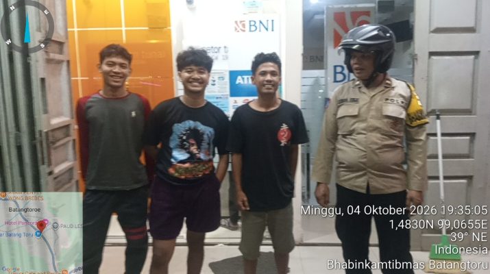 Patroli Kamtibmas Polsek Batang Toru