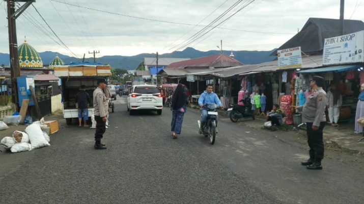 Pengamanan padat pagi Polsek Sipirok