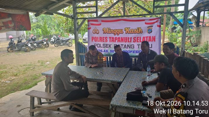 Pengamanan ibadah gereja di Batangtoru