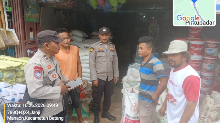 Polsek Batang Angkola Tingkatkan Kehadiran di Tengah Masyarakat, Ajak Warga Perangi Narkoba