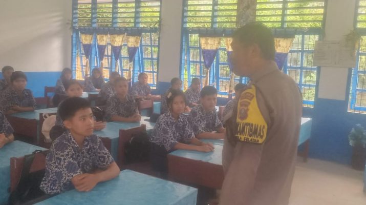 Cegah Bullying dan Kenakalan Remaja, Polsek Batang Angkola Berikan Edukasi kepada Siswa SMP