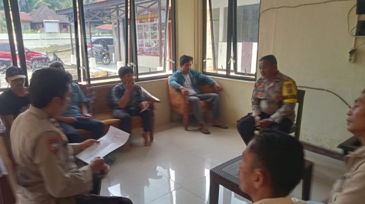 Polsek Batang Angkola Mediasi Dugaan Pengancaman, Dua Warga Sepakat Berdamai