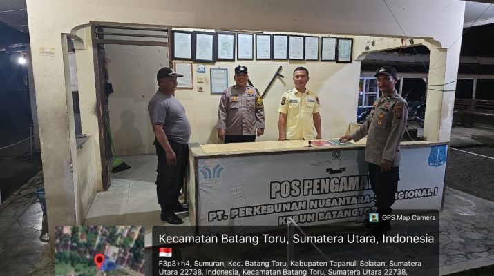 Patroli malam Polsek Batang Toru